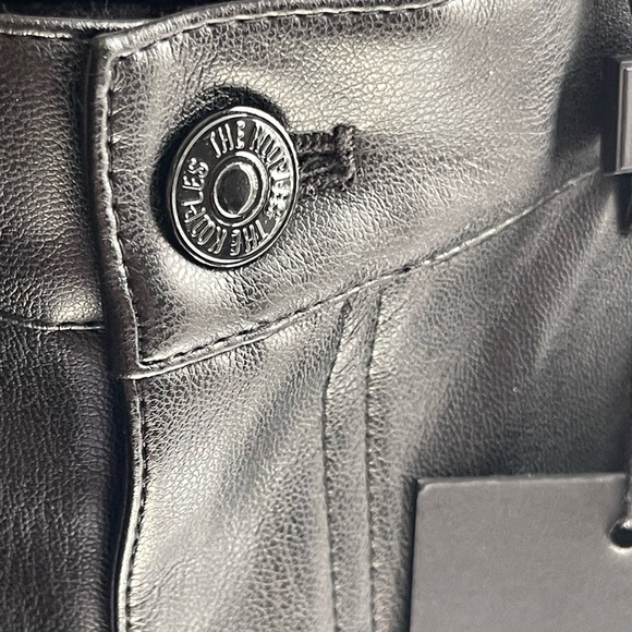 NWT The Kooples Coated Faux Leather Straight Leg - Picture 7 of 11